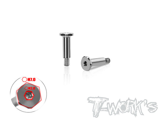 T-Work's 64 Titanium Steering Screw ( Kyosho MP11 ) 2pcs.