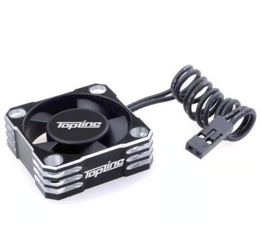 Topline Aluminum cooling fan, black