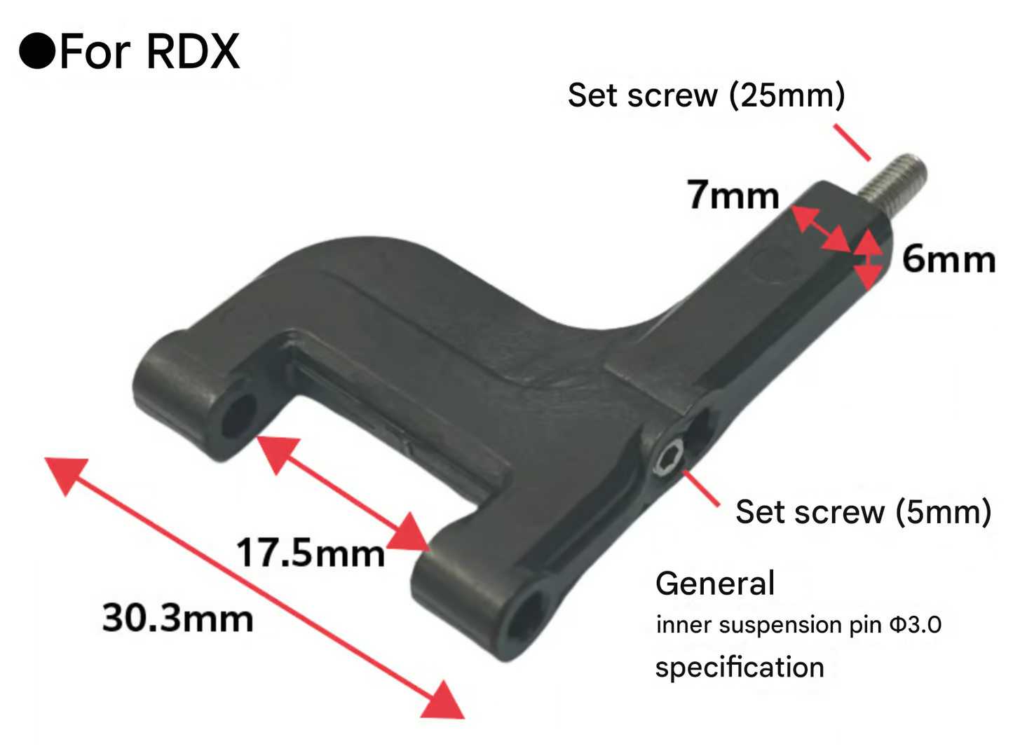 FRONT LOWER ARM FOR RDX (brass sleeve type) AST