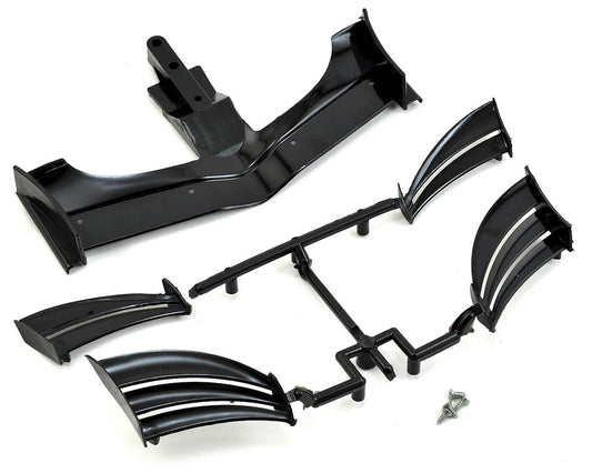 XRAY X1 COMPOSITE ADJUSTABLE FRONT WING - BLACK - ETS APPROVED